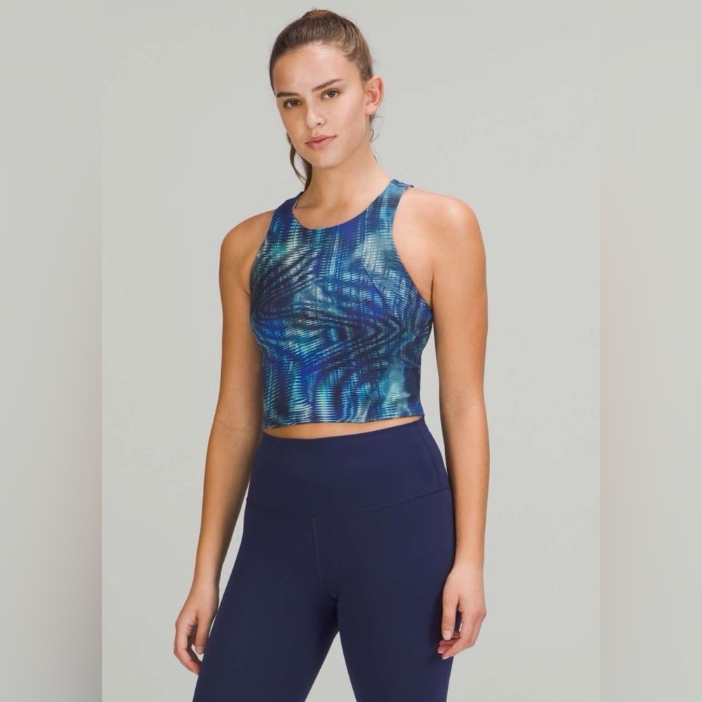 Lululemon Invigorate Training Tank Top in Shapeshifter Flux Blue Multi